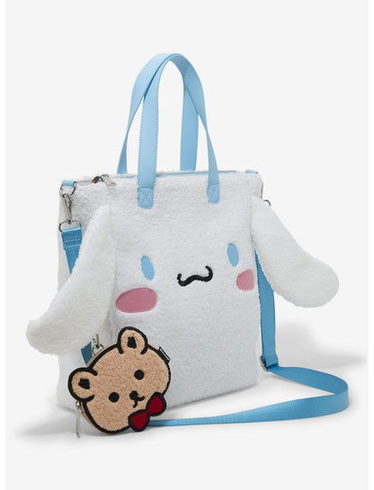 Loungefly Cinnamoroll Figural Sherpa Tote Bag With Coin Purse - US 2210