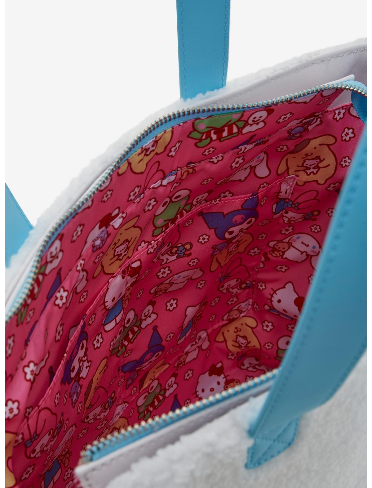 Loungefly Cinnamoroll Figural Sherpa Tote Bag With Coin Purse - US 2210