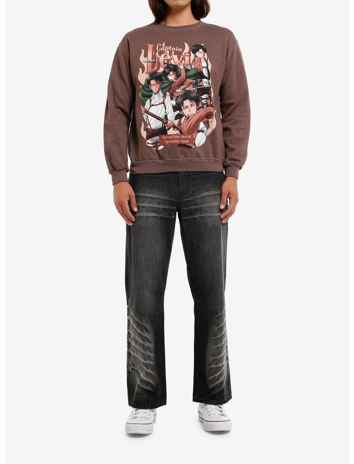 Attack On Titan Captain Levi Collage Sweatshirt - US 6801