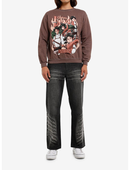 Attack On Titan Captain Levi Collage Sweatshirt - US 6801