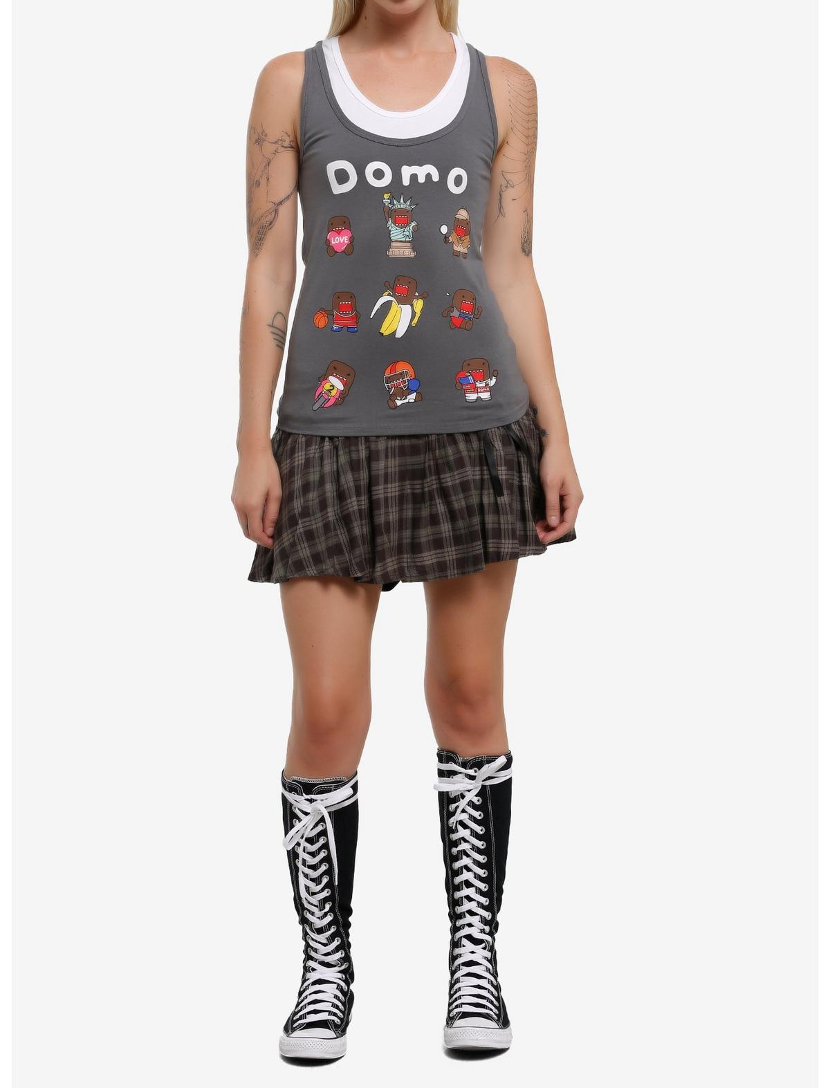 Domo Grid Two-Tone Tank Top - US 3985