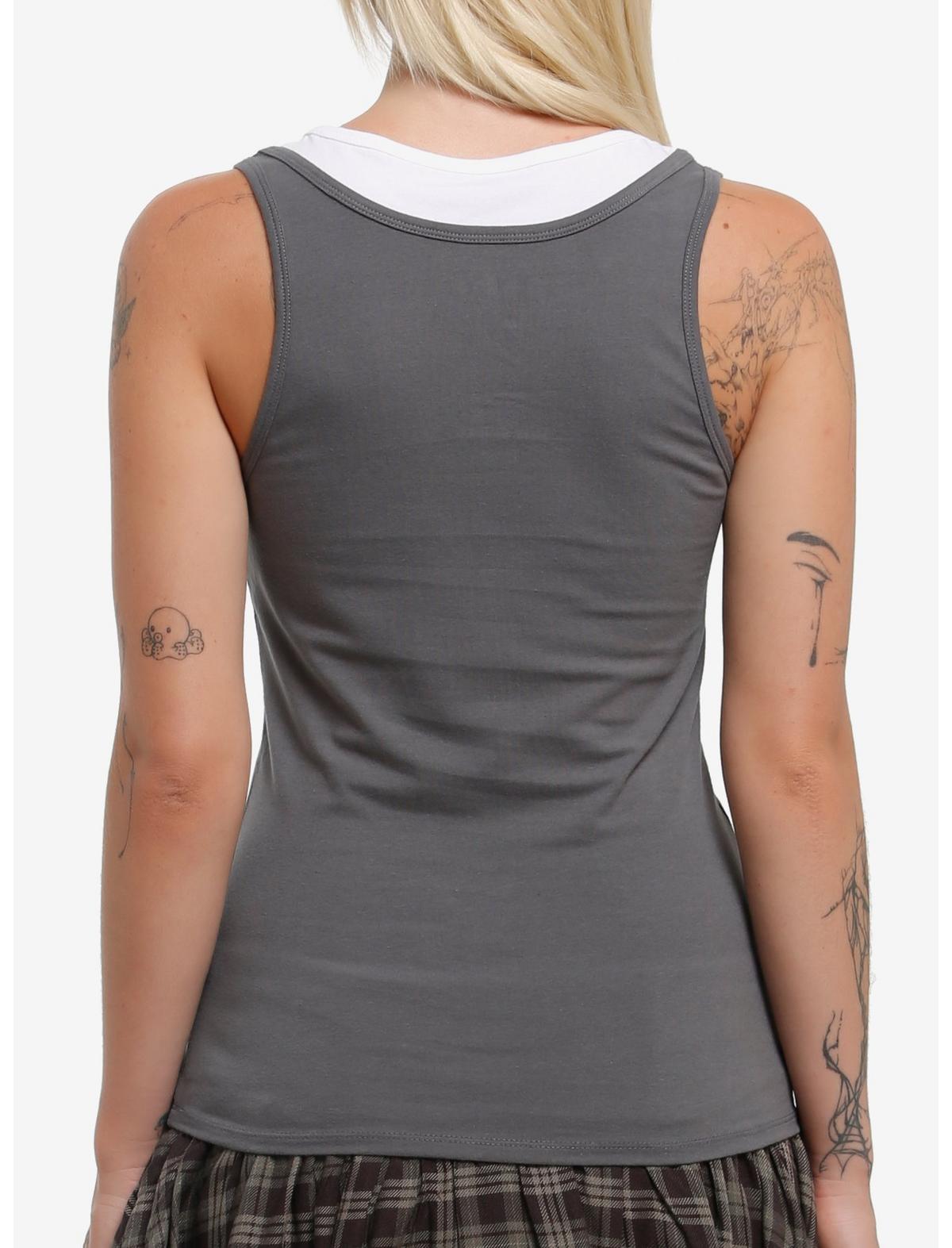 Domo Grid Two-Tone Tank Top - US 3985