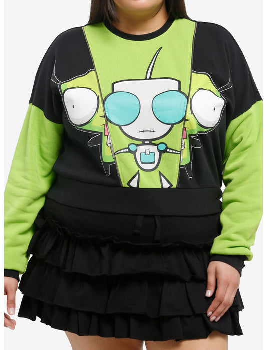 Invader Zim GIR Split Girls Sweatshirt Plus Size - US 3188