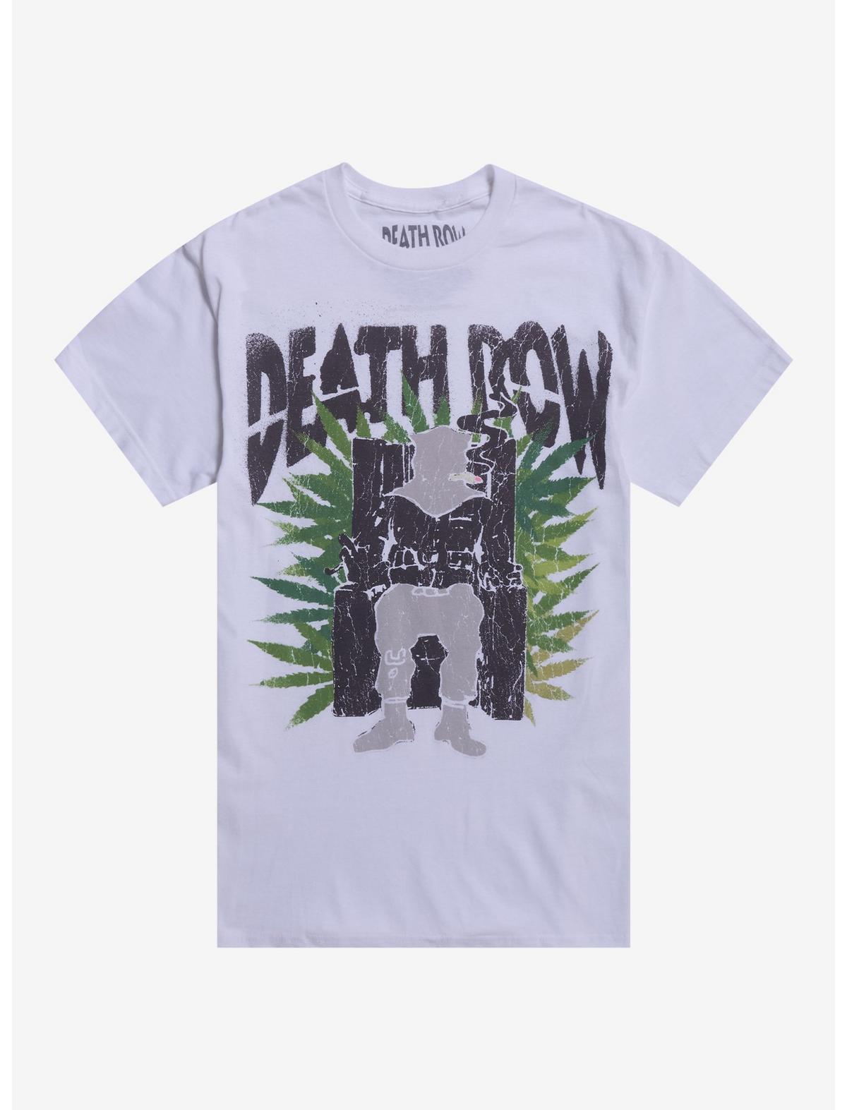 Death Row Records Green Leave Electric Chair T-Shirt - US 6629