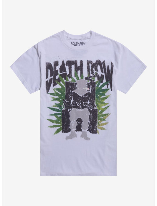 Death Row Records Green Leave Electric Chair T-Shirt - US 6629