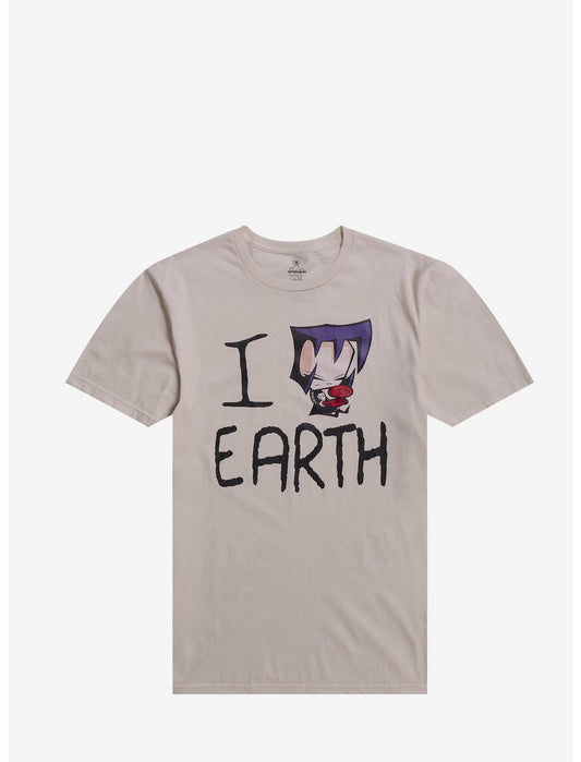 Invader Zim Gaz I Love Earth T-Shirt - US 8538