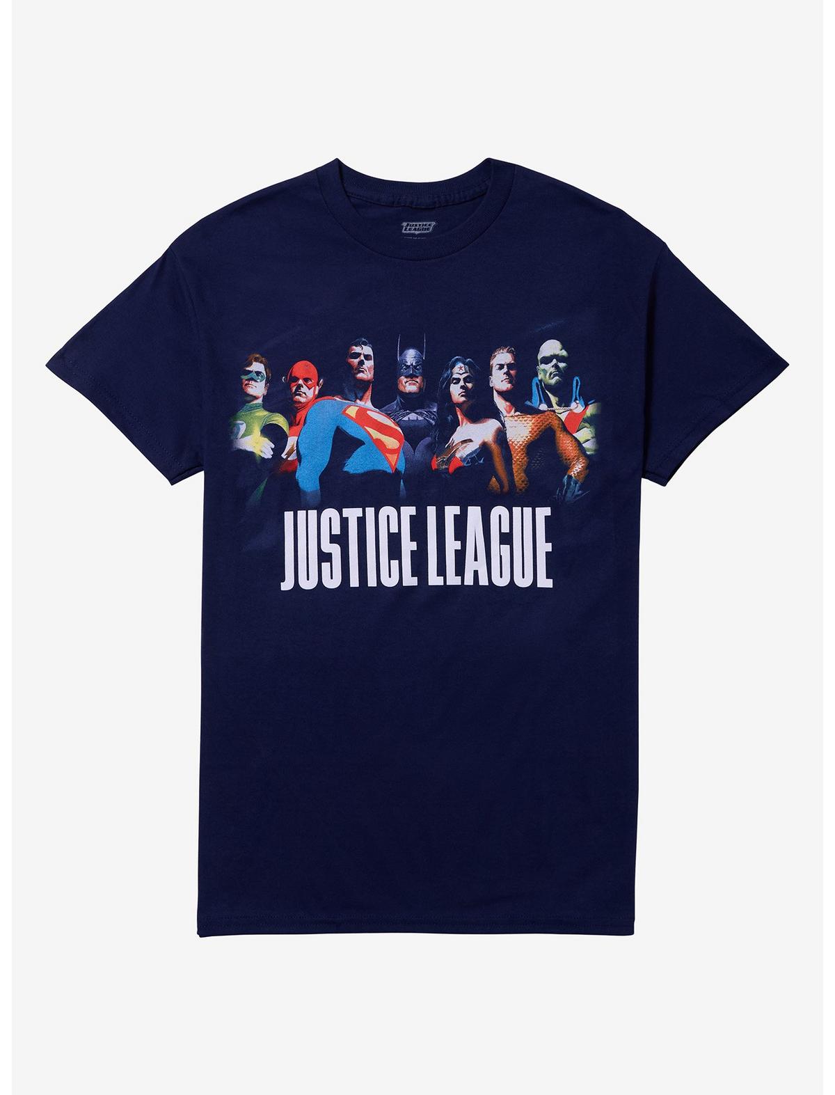DC Comics Justice League Group T-Shirt By Alex Ross - US 5237