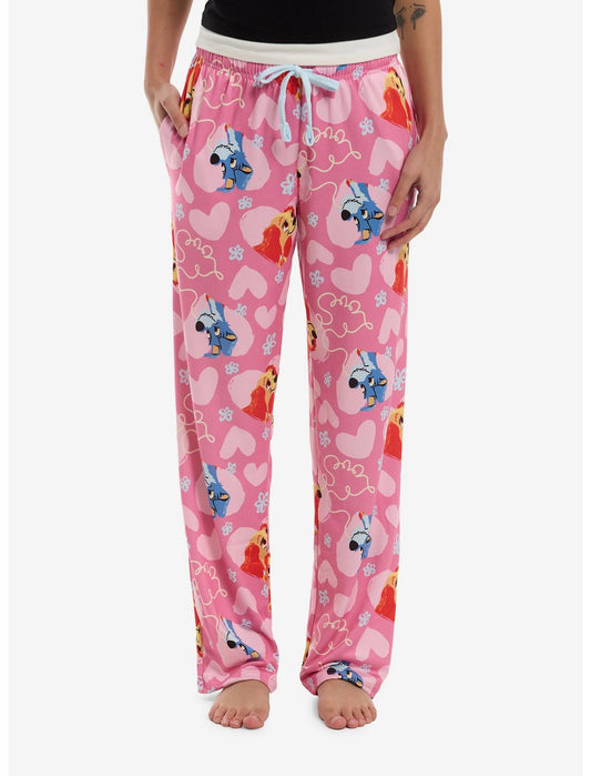 Disney Lady And The Tramp Hearts Pajama Pants - US 5783