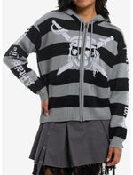 Her Universe Disney Pirates Of The Caribbean Stripe Girls Knit Hoodie - US 7888