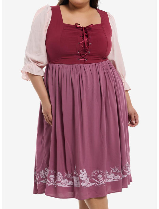 Her Universe Disney Pirates Of The Caribbean Lace-Up Dress Plus Size - US 5759