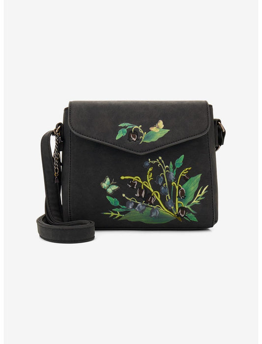 Black Lily Of The Valley Crossbody Bag - US 3843