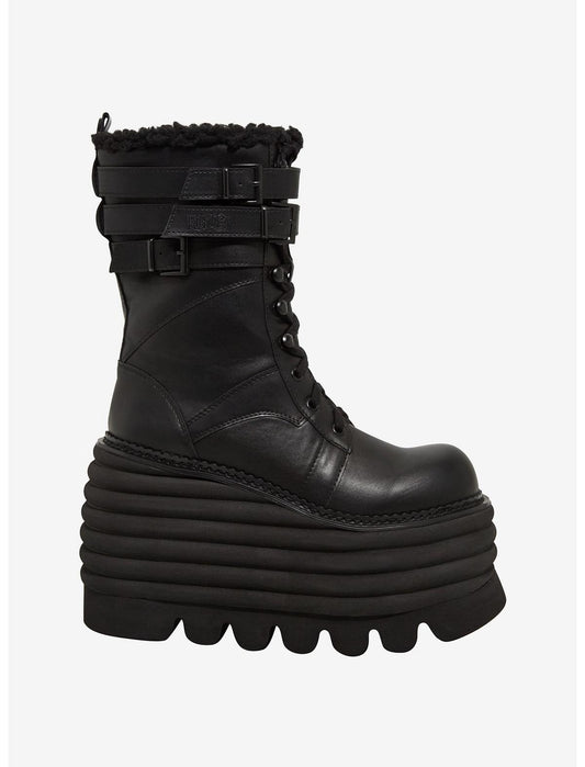 KIHILIST Black Endless Hours Platform Boots - US 1005
