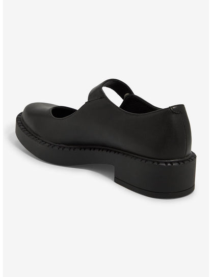 Koi Black Flower Buckle Mary Janes - US 6971