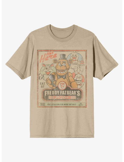 Five Nights At Freddy's Freddy Fazbear's Pizza T-Shirt - US 2105