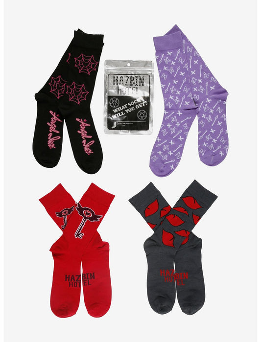 Hazbin Hotel Icons Blind Bag Crew Socks - US 6977