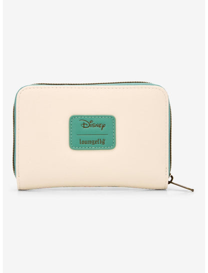 Loungefly Disney Peter Pan Tinker Bell Flowers Mini Zipper Wallet - US 7459