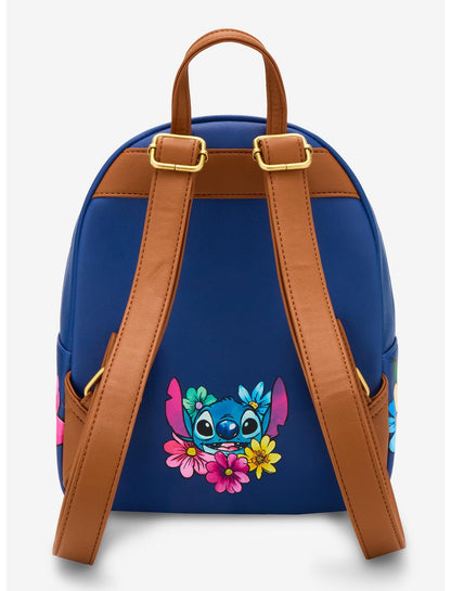 Loungefly Disney Stitch Flowers Mini Backpack - US 3953