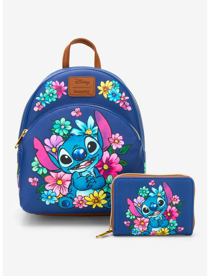 Loungefly Disney Stitch Flowers Mini Backpack - US 3953
