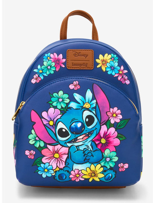 Loungefly Disney Stitch Flowers Mini Backpack - US 3953
