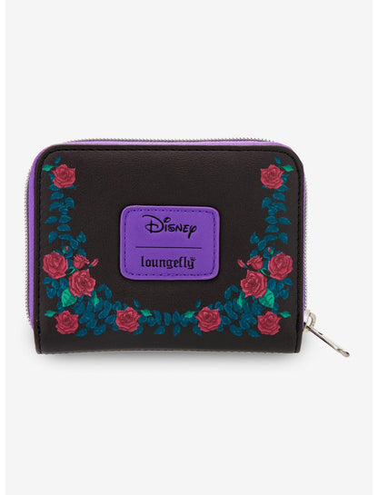 Loungefly Disney Villains Trio Roses Mini Zipper Wallet - US 9469