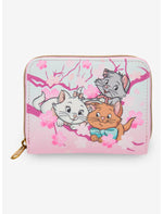 Loungefly Disney The Aristocats Kittens Cherry Blossom Mini Zipper Wallet - US 7741