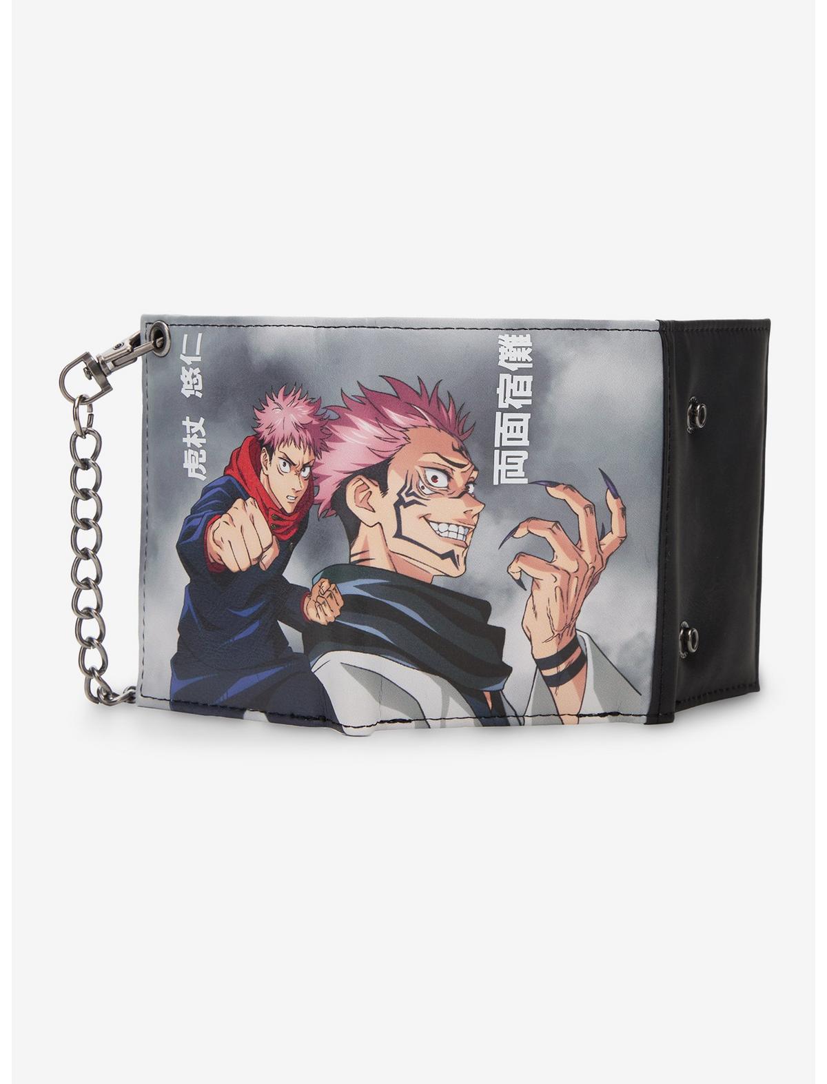 Jujutsu Kaisen Yuji & Sukuna Trifold Chain Wallet - US 7530