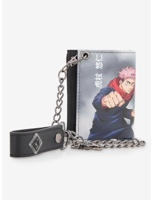 Jujutsu Kaisen Yuji & Sukuna Trifold Chain Wallet - US 7530