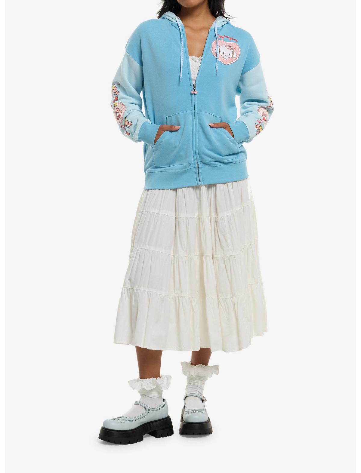 Cogimyun Cherries Blue Girls Hoodie - US 1731