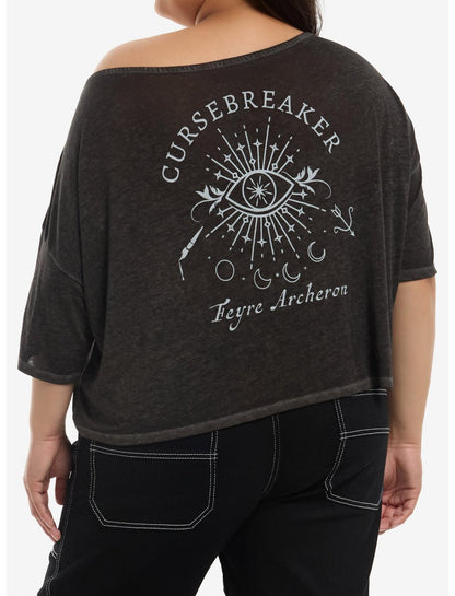 A Court Of Thorns And Roses Feyre Icons Girls Off-Shoulder T-Shirt Plus Size - US 0582