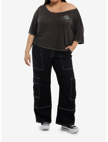 A Court Of Thorns And Roses Feyre Icons Girls Off-Shoulder T-Shirt Plus Size - US 0582