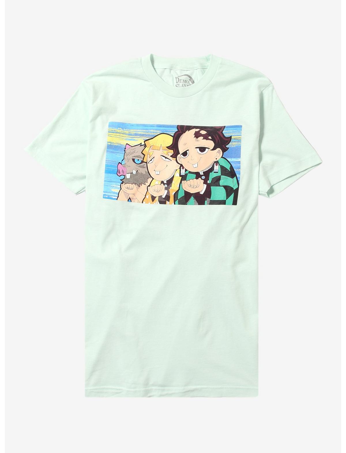 Demon Slayer: Kimetsu No Yaiba Trio Silly Face T-Shirt - US 9107