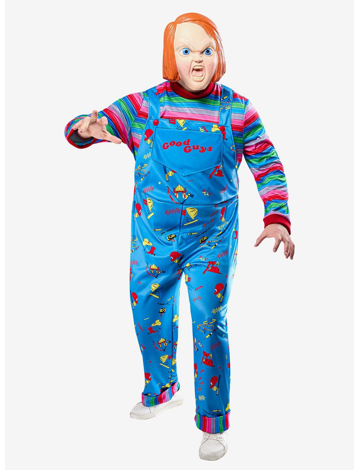 Child's Play 2 Chucky Plus Size Costume with Mask - US 7004