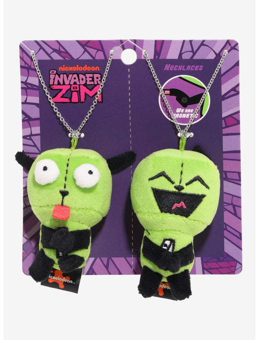 Invader Zim Plush GIR Magnetic Best Friend Necklace Set - US 1184