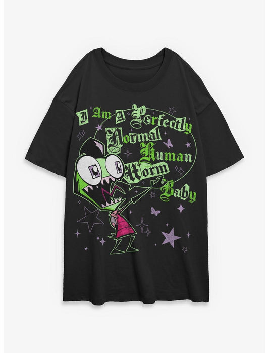 Invader ZIM Human Baby Worm Girls Oversized T-Shirt - US 2055