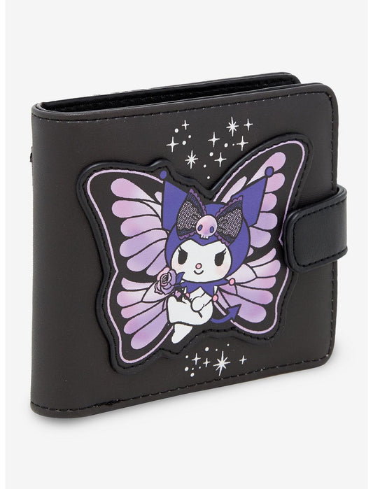 Kuromi Purple Butterfly Garden Mini Wallet - US 9184