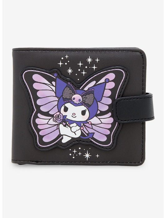 Kuromi Purple Butterfly Garden Mini Wallet - US 9184