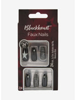 Blackheart Star Spiral Press-On Nail Set - US 8310
