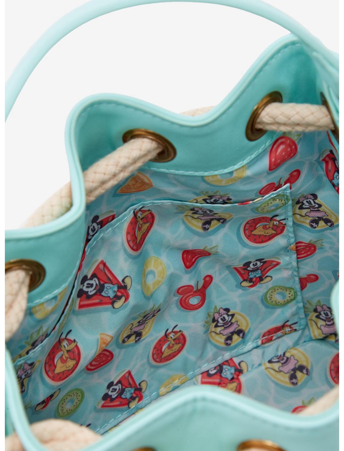 Loungefly Disney Mickey Mouse Pool Floaties Bucket Bag - US 8363