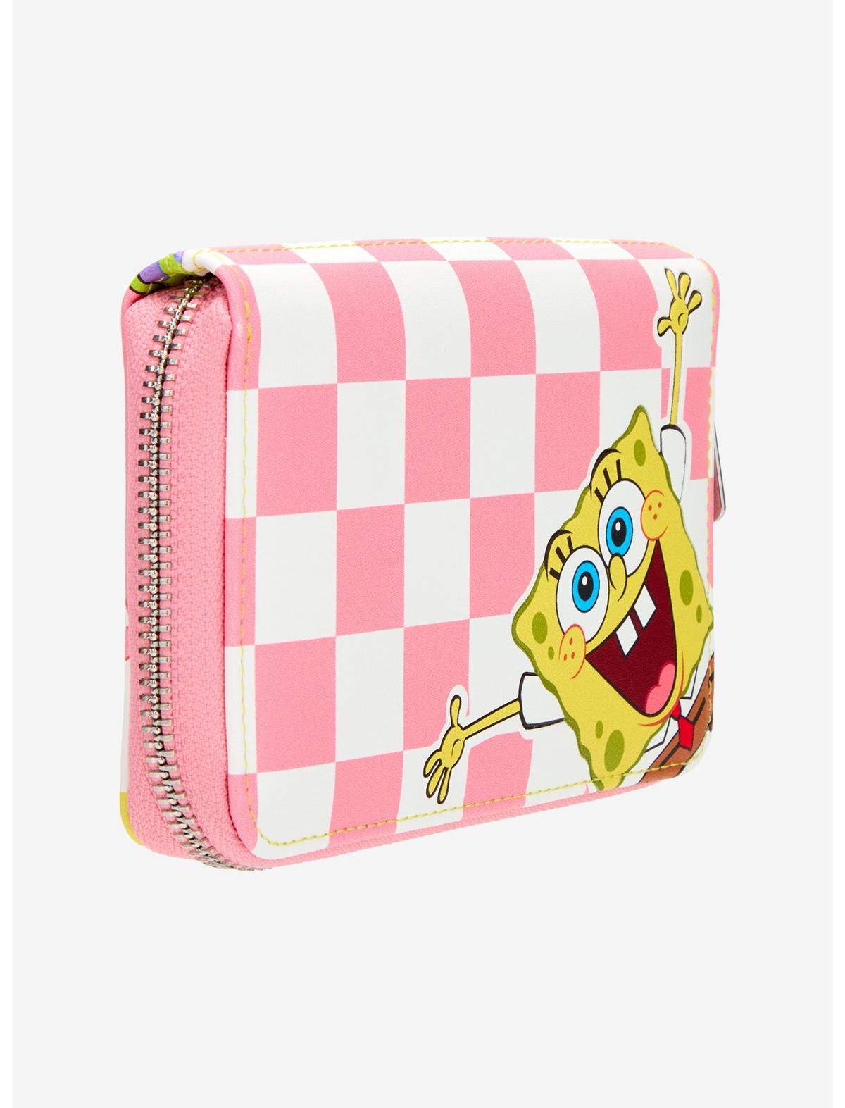 Loungefly SpongeBob SquarePants Split Checkered Zipper Wallet - US 0032