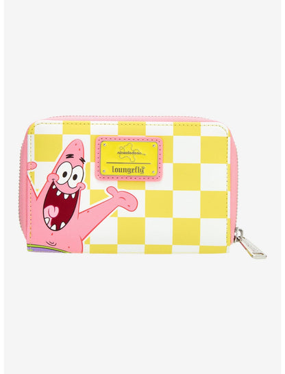 Loungefly SpongeBob SquarePants Split Checkered Zipper Wallet - US 0032