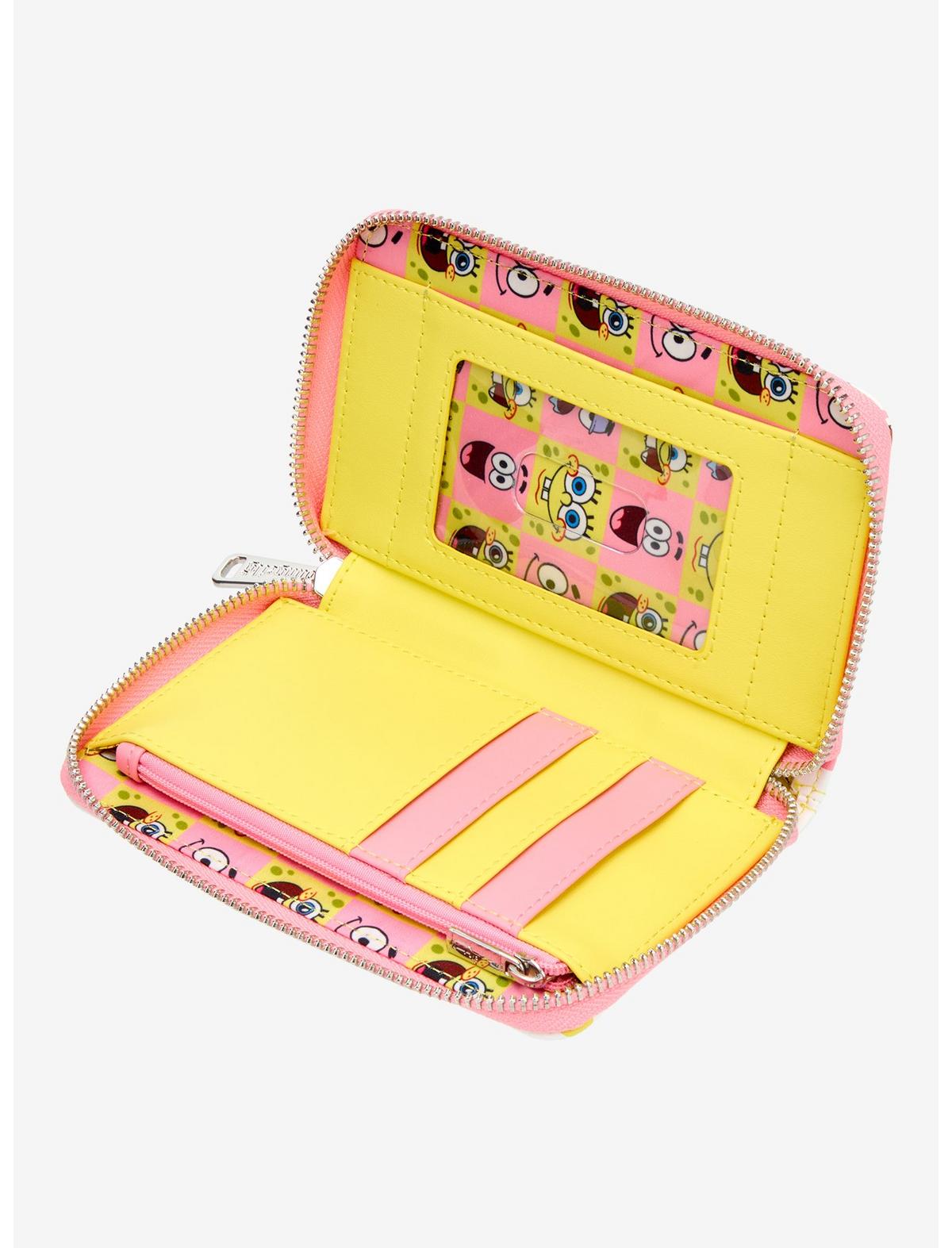 Loungefly SpongeBob SquarePants Split Checkered Zipper Wallet - US 0032