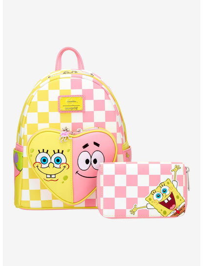 Loungefly SpongeBob SquarePants Split Checkered Zipper Wallet - US 0032