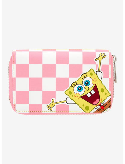 Loungefly SpongeBob SquarePants Split Checkered Zipper Wallet - US 0032