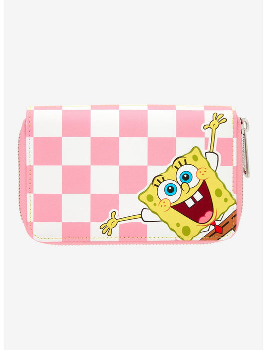 Loungefly SpongeBob SquarePants Split Checkered Zipper Wallet - US 0032