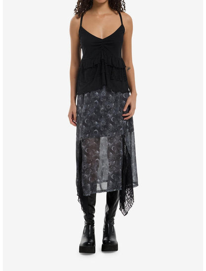 Cosmic Aura Black Tiered Cami - US 3697