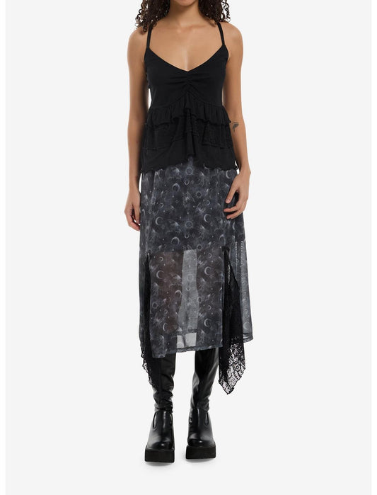 Cosmic Aura Black Tiered Cami - US 3697
