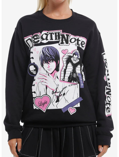 Death Note Scrapbook Girls Sweatshirt - US 6960