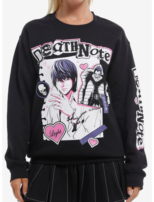Death Note Scrapbook Girls Sweatshirt - US 6960