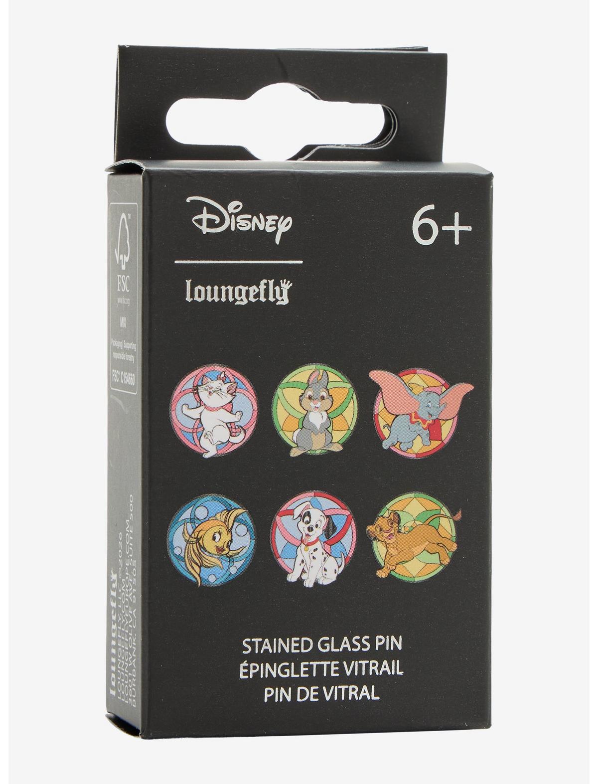 Loungefly Disney Animals Stained Glass Blind Box Enamel Pin Hot Topic Exclusive - US 3655