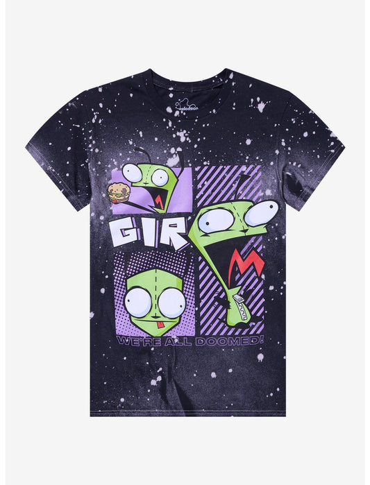 Invader Zim GIR All doomed Splatter-Dye T-Shirt - US 1237
